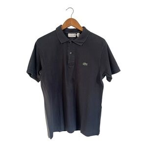 Lacoste Blue Polo Shirt Men's Medium Classic Fit Short Sleeves
